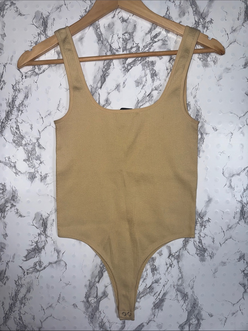 Forever 21 Bodysuit Cream/Yellow Size M/L